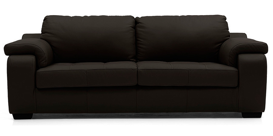 Tribunal Leather Sofa (Chocolate)
